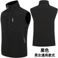 Thick Fleece Softshell Vest for Volunteer Activities