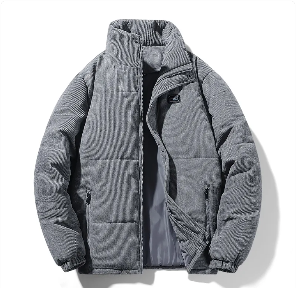 Corduroy Fleece-Lined Warm Jacket