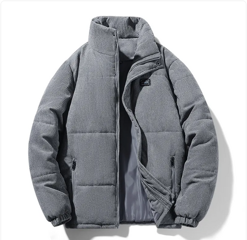Corduroy Fleece-Lined Warm Jacket