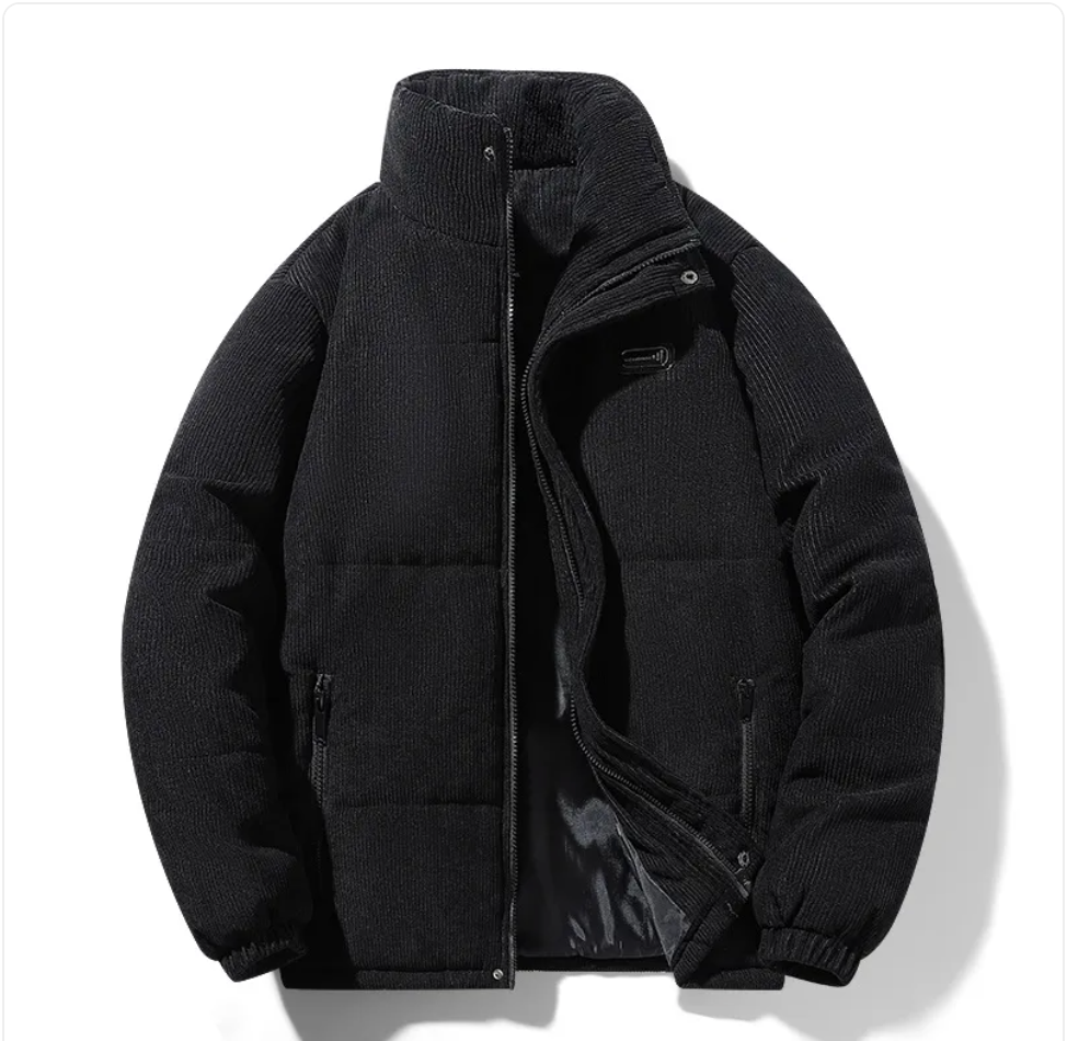 Corduroy Fleece-Lined Warm Jacket