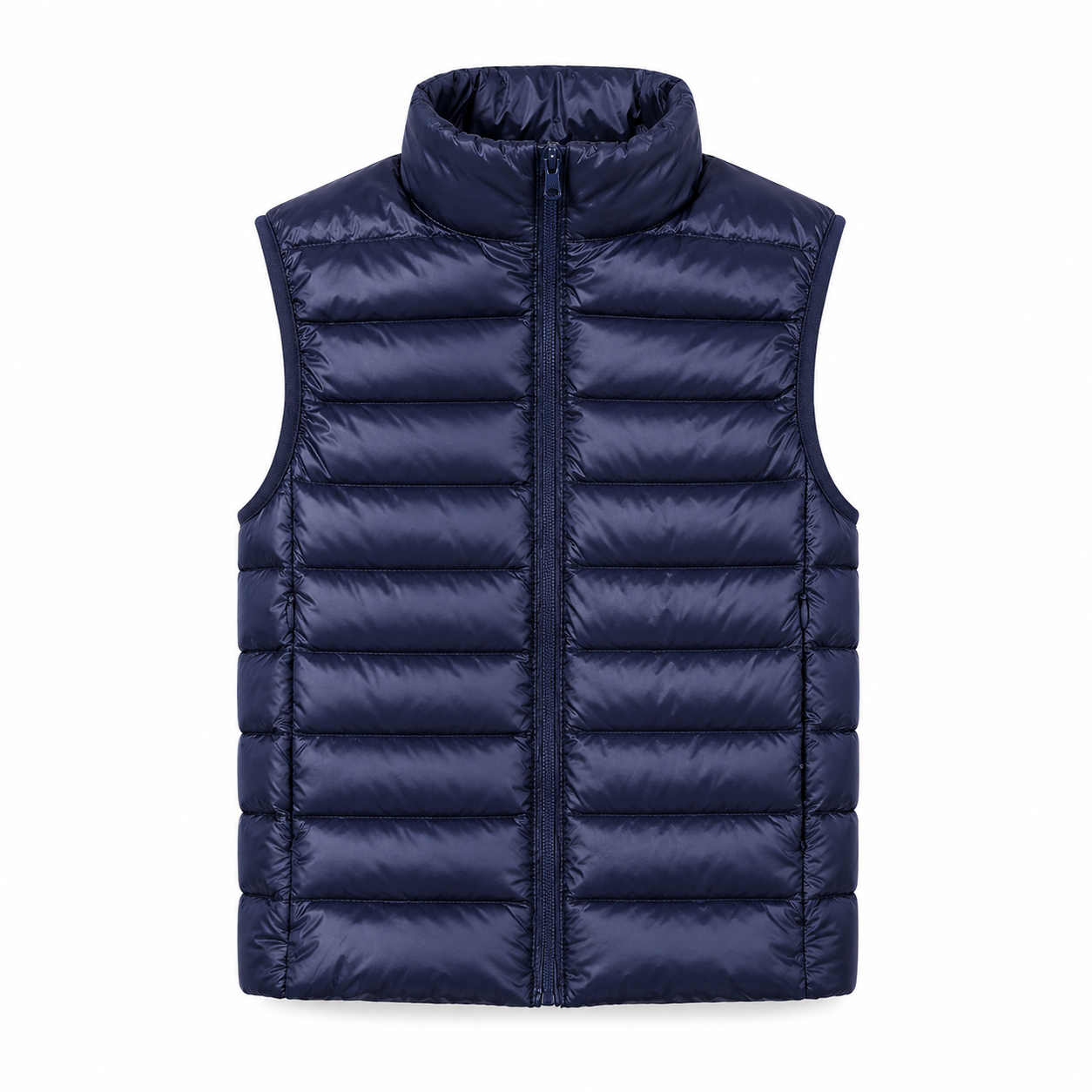 Women's Lightweight Stand Collar Slim Down Vest Jacket