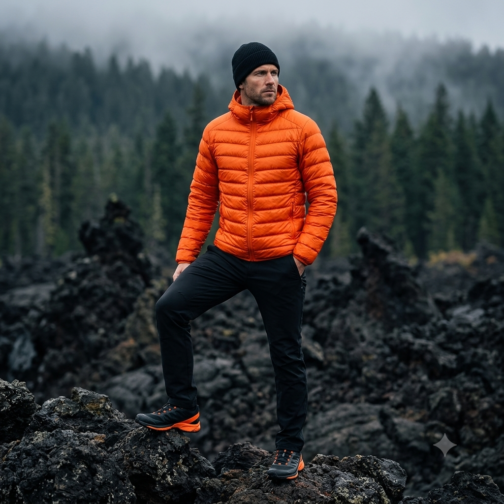 Lightweight Hooded Down Jacket