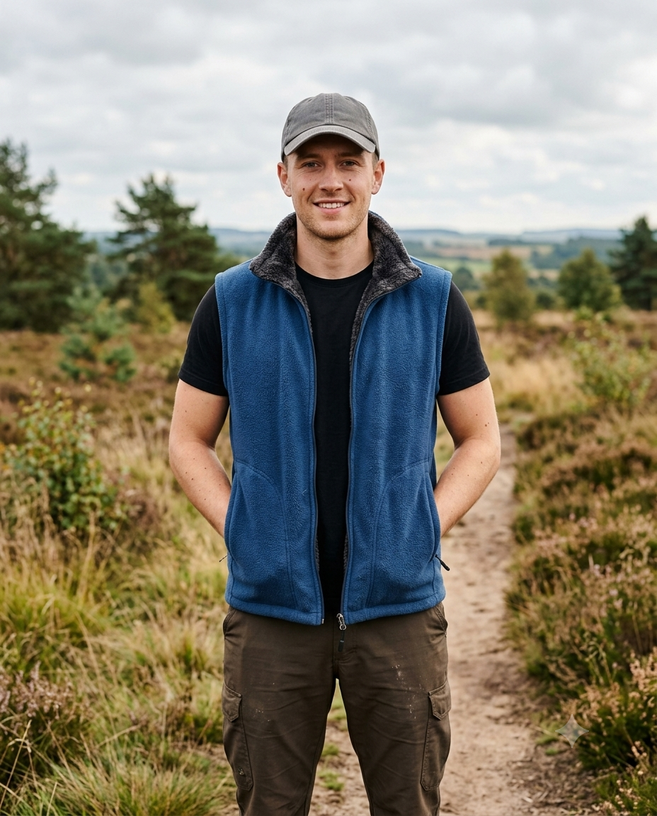 Fleece Vest Jacket for Outdoor Sports Activities