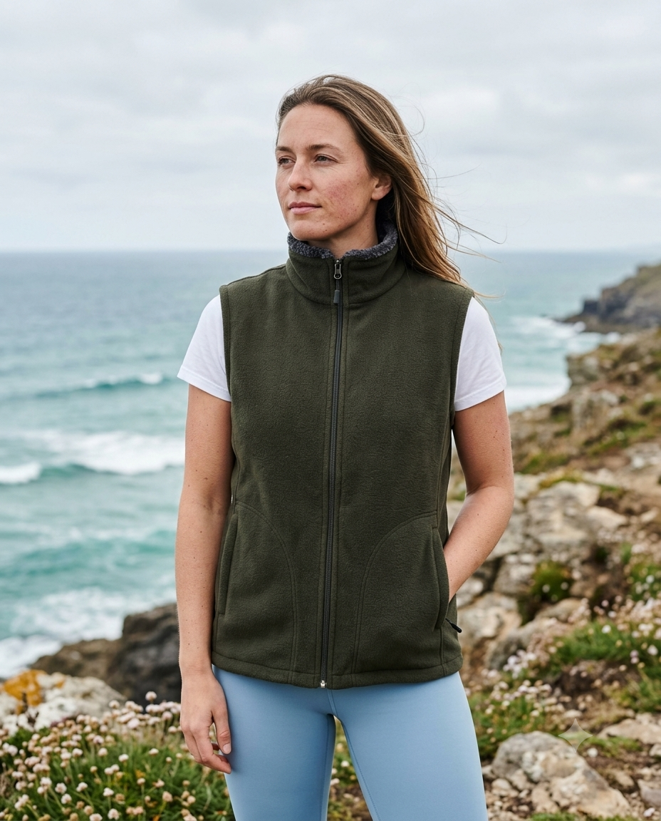 Fleece Vest Jacket for Outdoor Sports Activities