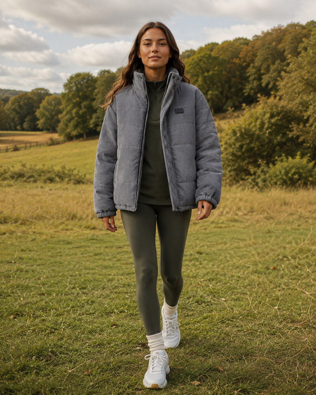 Corduroy Fleece-Lined Warm Jacket
