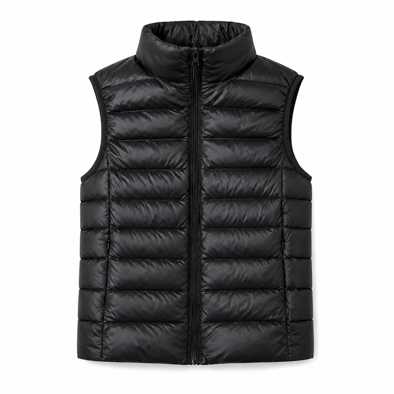 Women's Lightweight Stand Collar Slim Down Vest Jacket