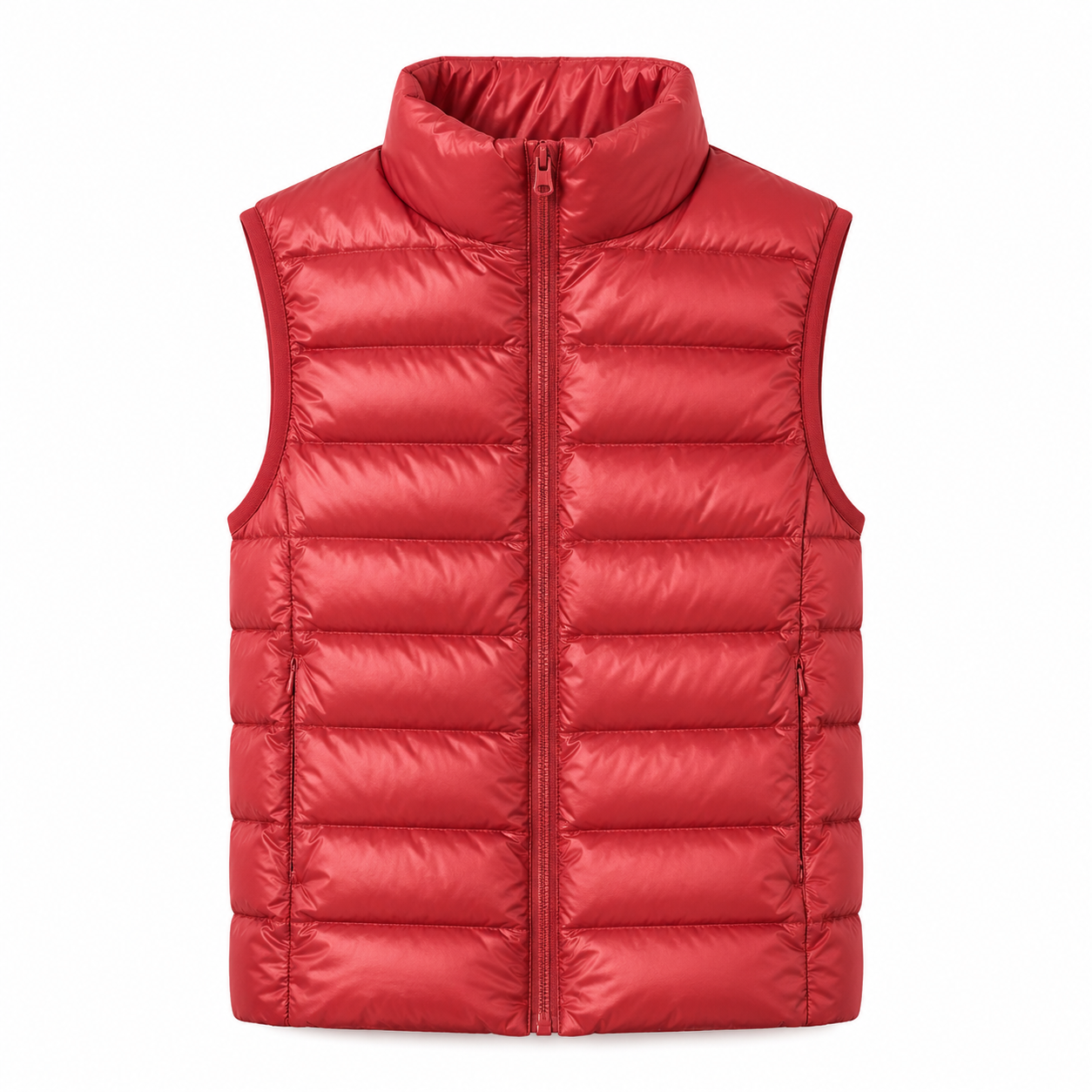 Women's Lightweight Stand Collar Slim Down Vest Jacket